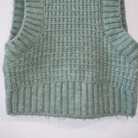 For Love & Lemons Mint Dominique Cropped Backless Sweater Tank Size XL - Picture 8 of 15